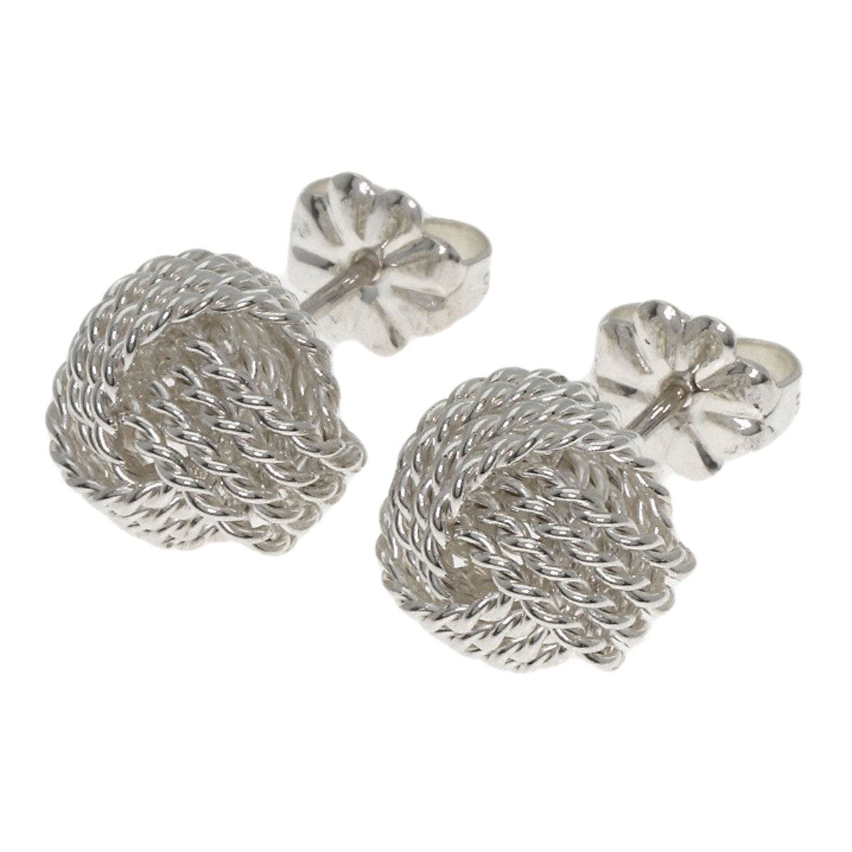 TIFFANY&Co. Somerset Mesh Ball earring Silver Ladies [Used]