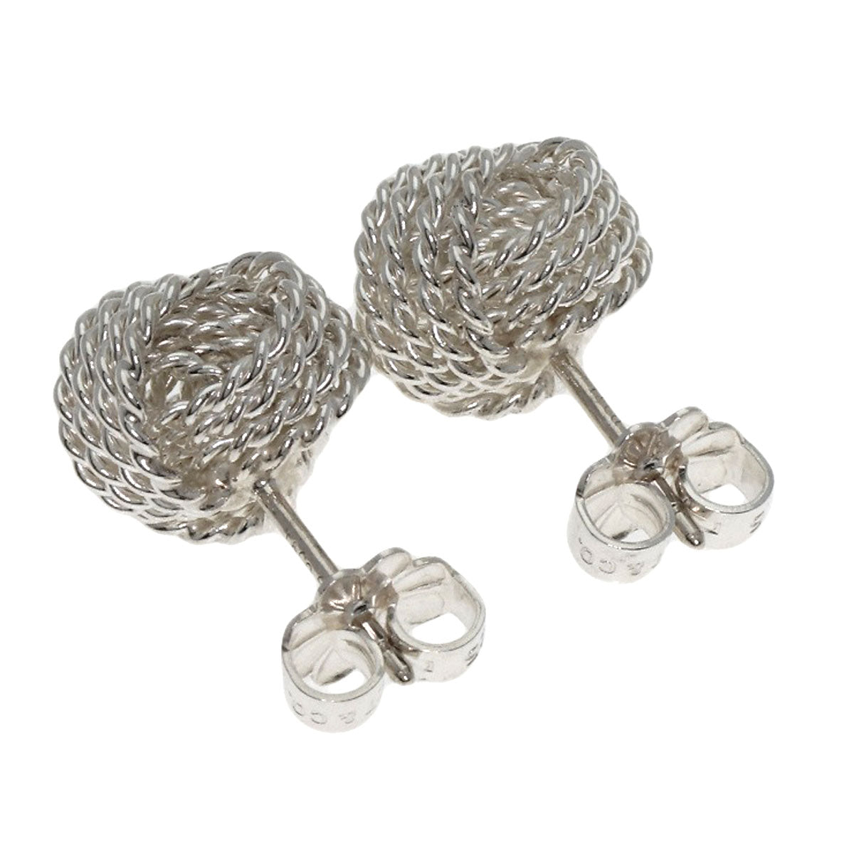 TIFFANY&Co. Somerset Mesh Ball earring Silver Ladies [Used]
