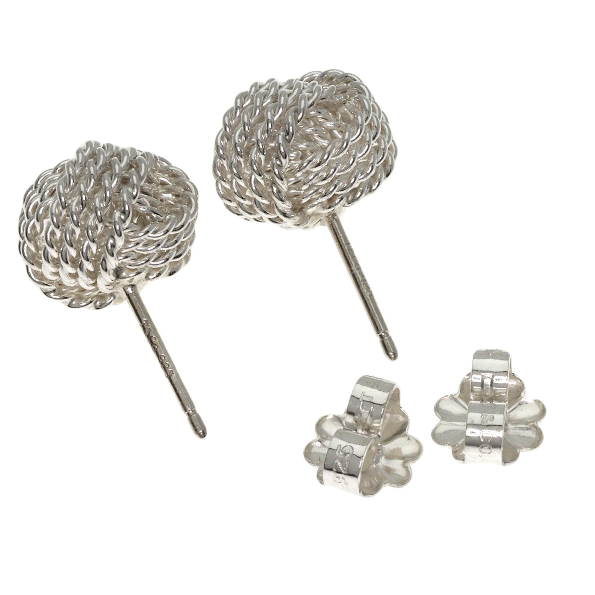 TIFFANY&Co. Somerset Mesh Ball earring Silver Ladies [Used]