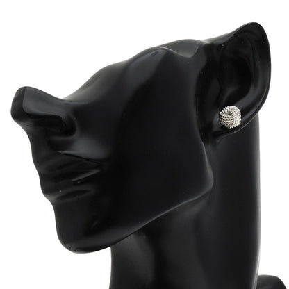 TIFFANY&Co. Somerset Mesh Ball earring Silver Ladies [Used]