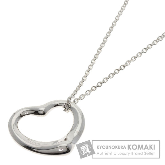 TIFFANY&Co. Open heart Necklace Silver Ladies [Used]
