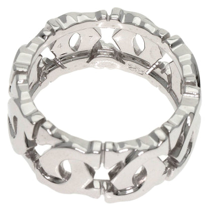 CARTIER Entrelaces #47 Ring K18 White Gold Ladies [Used]