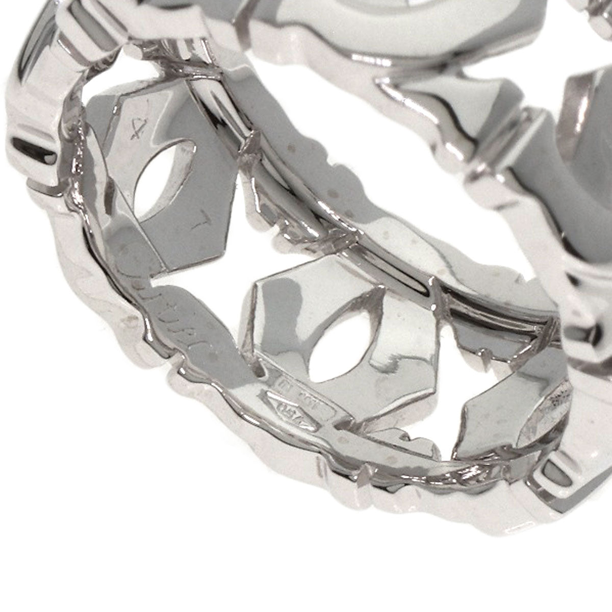CARTIER Entrelaces #47 Ring K18 White Gold Ladies [Used]