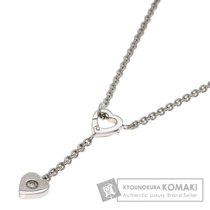 CARTIER Monamour 1P Diamond Necklace K18 White Gold Ladies [Used]