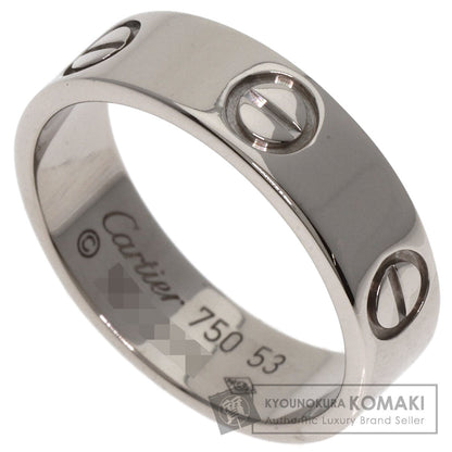 CARTIER love ring #53 Ring K18 White Gold Ladies [Used]