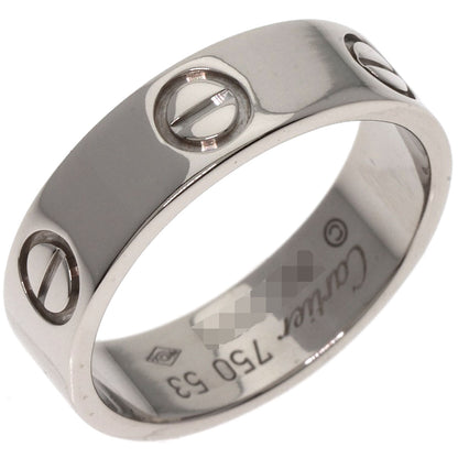 CARTIER love ring #53 Ring K18 White Gold Ladies [Used]