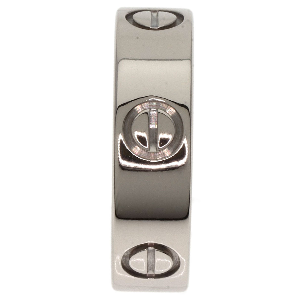 CARTIER love ring #53 Ring K18 White Gold Ladies [Used]