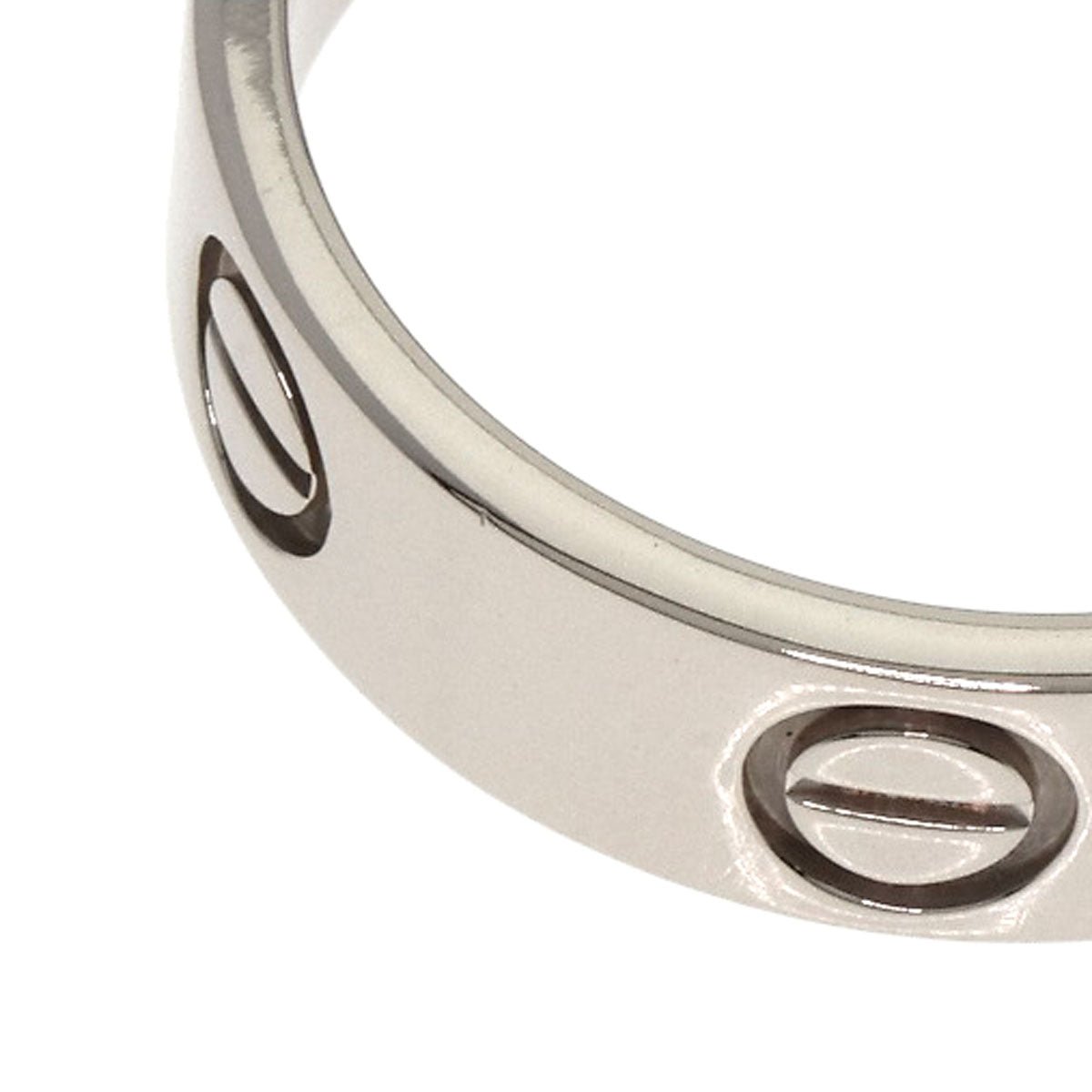 CARTIER love ring #53 Ring K18 White Gold Ladies [Used]