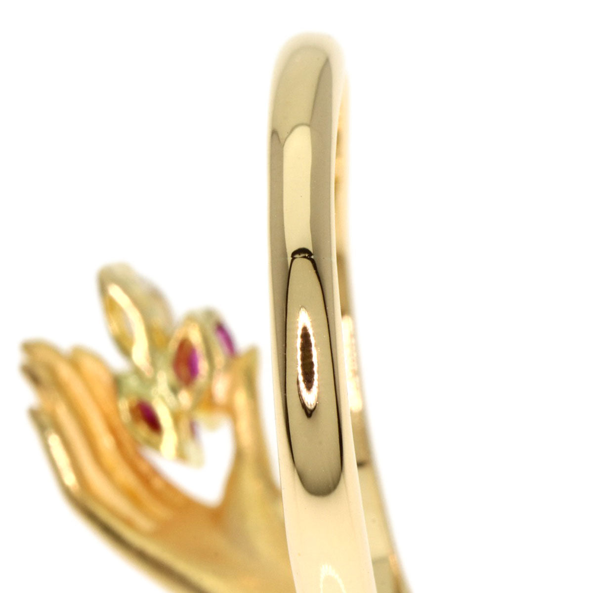 Carrera y Carrera Ruby Diamond Ring K18 Yellow Gold Ladies [Used]