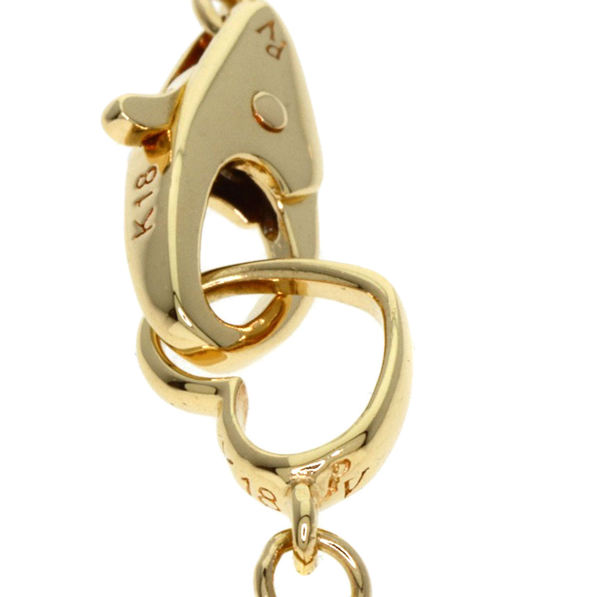 Ponte Vecchio 10P Smoky Quartz Necklace K18 Yellow Gold Ladies [Used]