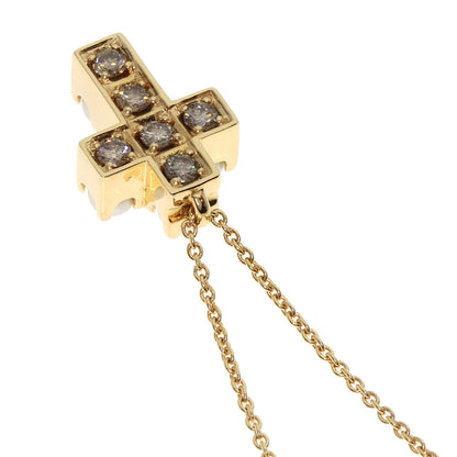 MIKIMOTO Pearl Pearl Diamond Reversible Necklace K18 Yellow Gold Ladies [Used]