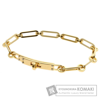 HERMES Kelly Chaine PM 6P Diamond Bracelet K18 Yellow Gold Ladies [Used]