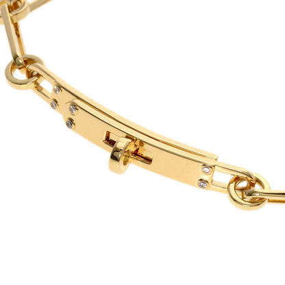 HERMES Kelly Chaine PM 6P Diamond Bracelet K18 Yellow Gold Ladies [Used]