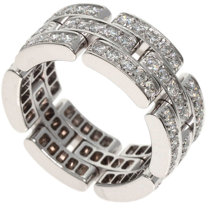 CARTIER PANTHERE Full Diamond #51 Ring K18 White Gold Ladies [Used]
