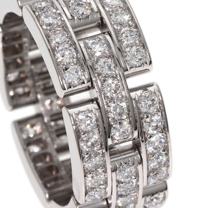 CARTIER PANTHERE Full Diamond #51 Ring K18 White Gold Ladies [Used]
