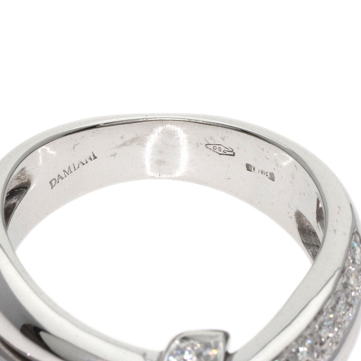 Damiani Diamond Ring K18 White Gold Ladies [Used]