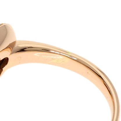 Ponte Vecchio Smoky Quartz Diamond Ring K18 Pink Gold Ladies [Used]