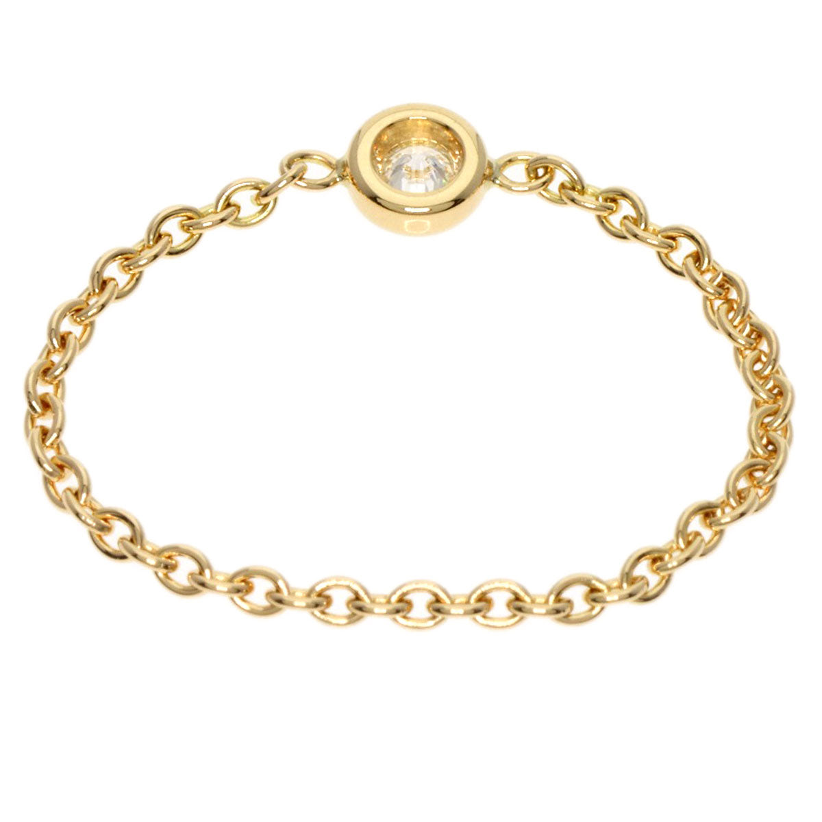 Dior Mimiwi Diamond Ring K18 Yellow Gold Ladies [Used]