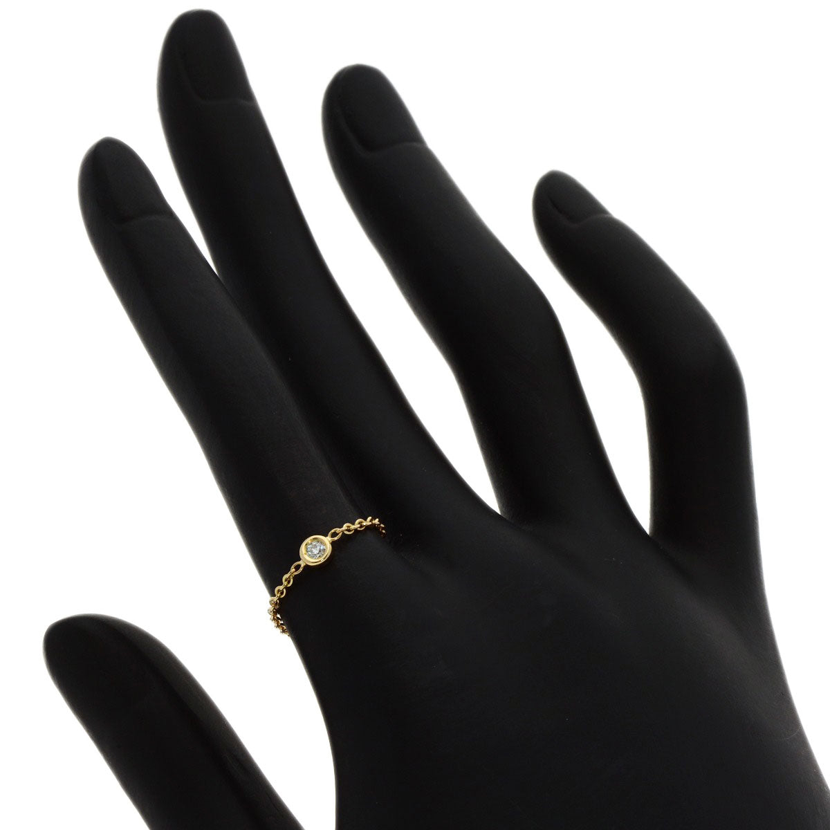 Dior Mimiwi Diamond Ring K18 Yellow Gold Ladies [Used]