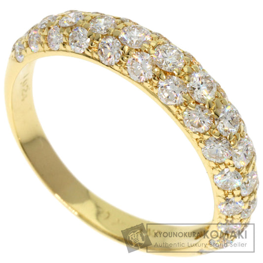 Gimel Diamond Ring K18 Yellow Gold Ladies [Used]