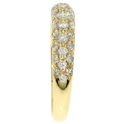 Gimel Diamond Ring K18 Yellow Gold Ladies [Used]