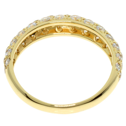 Gimel Diamond Ring K18 Yellow Gold Ladies [Used]