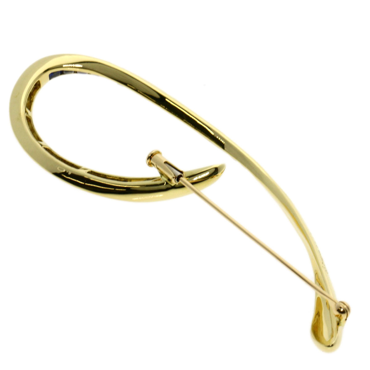Jeunet sapphire Brooch K18 Yellow Gold Ladies [Used]