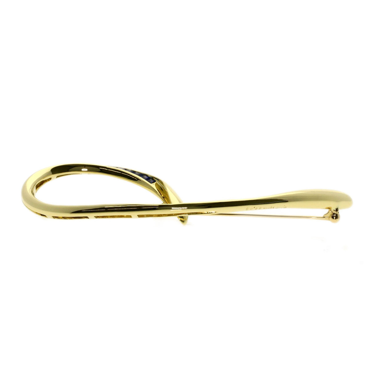 Jeunet sapphire Brooch K18 Yellow Gold Ladies [Used]