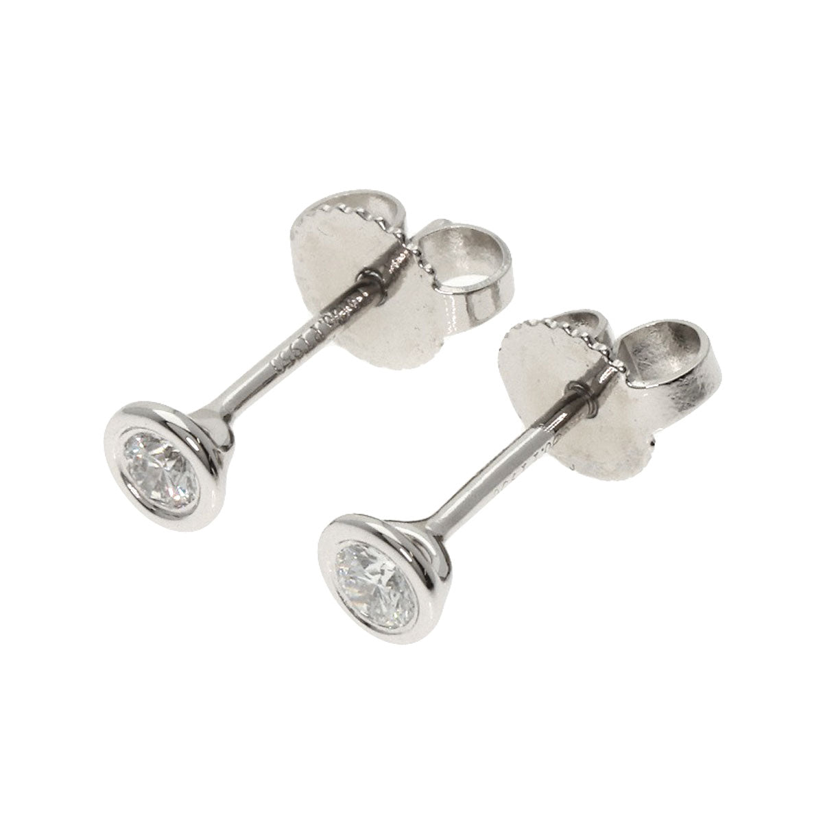 TIFFANY&Co. By The Yard Diamond earring Platinum PT950 Ladies [Used]