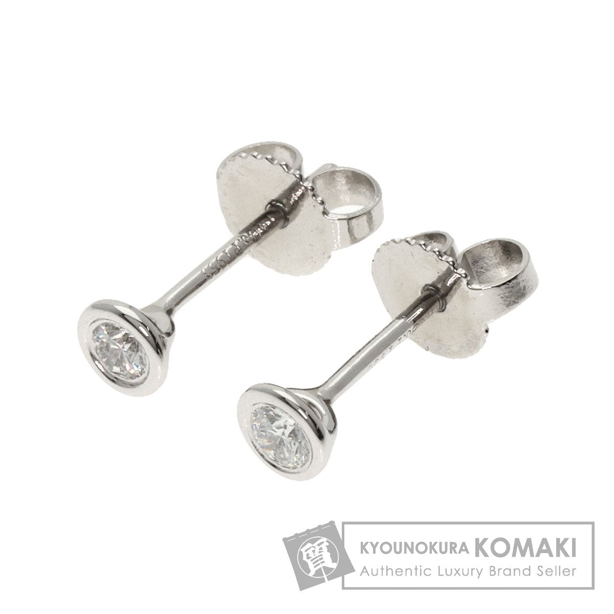 TIFFANY&Co. By The Yard Diamond earring Platinum PT950 Ladies [Used]