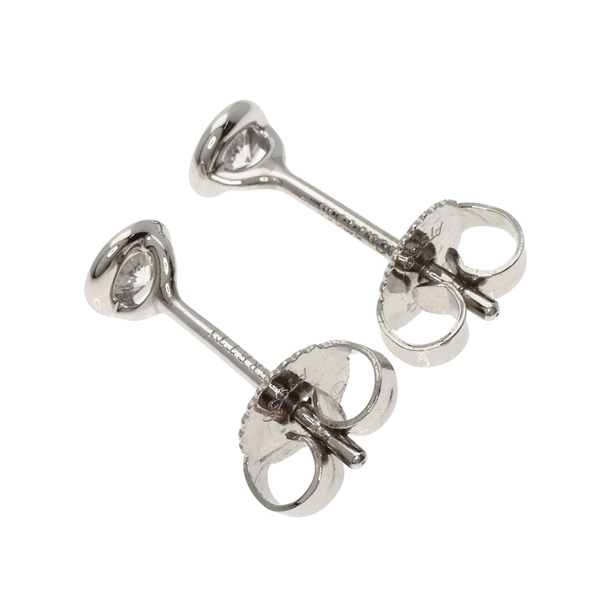 TIFFANY&Co. By The Yard Diamond earring Platinum PT950 Ladies [Used]