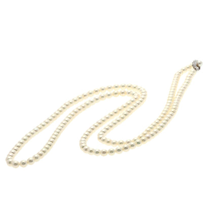 MIKIMOTO Pearl Pearl Long 47.2" Necklace K14 White Gold Ladies [Used]