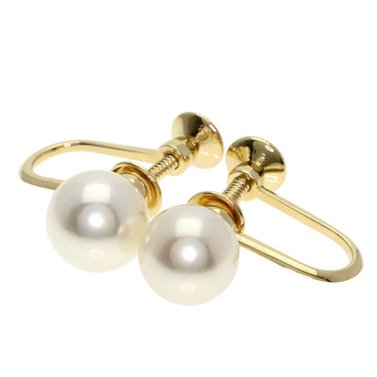 MIKIMOTO Pearl Pearl Earring K14 Yellow Gold Ladies [Used]