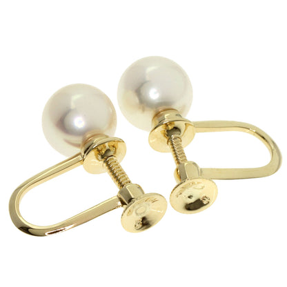 MIKIMOTO Pearl Pearl Earring K14 Yellow Gold Ladies [Used]
