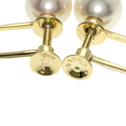 MIKIMOTO Pearl Pearl Earring K14 Yellow Gold Ladies [Used]
