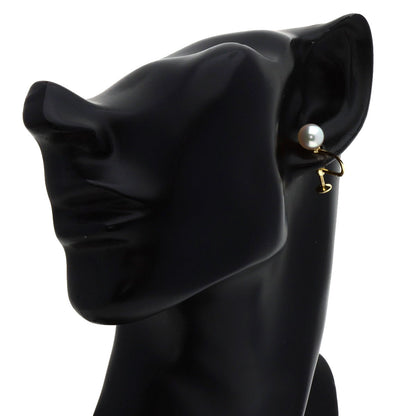 MIKIMOTO Pearl Pearl Earring K14 Yellow Gold Ladies [Used]