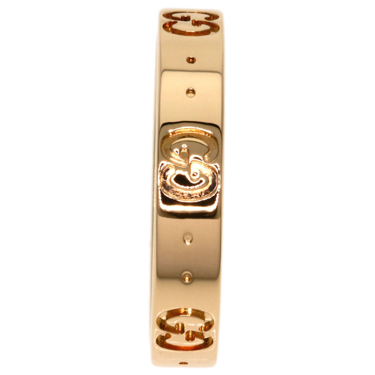 GUCCI icon Ring K18 Pink Gold Ladies [Used]