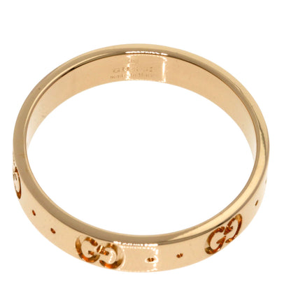 GUCCI icon Ring K18 Pink Gold Ladies [Used]
