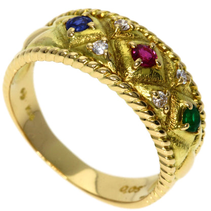 TASAKI   Ring Multi Stone Diamond K18 Yellow Gold Ladies
