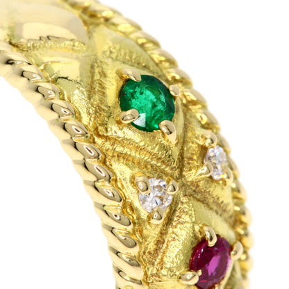 TASAKI   Ring Multi Stone Diamond K18 Yellow Gold Ladies