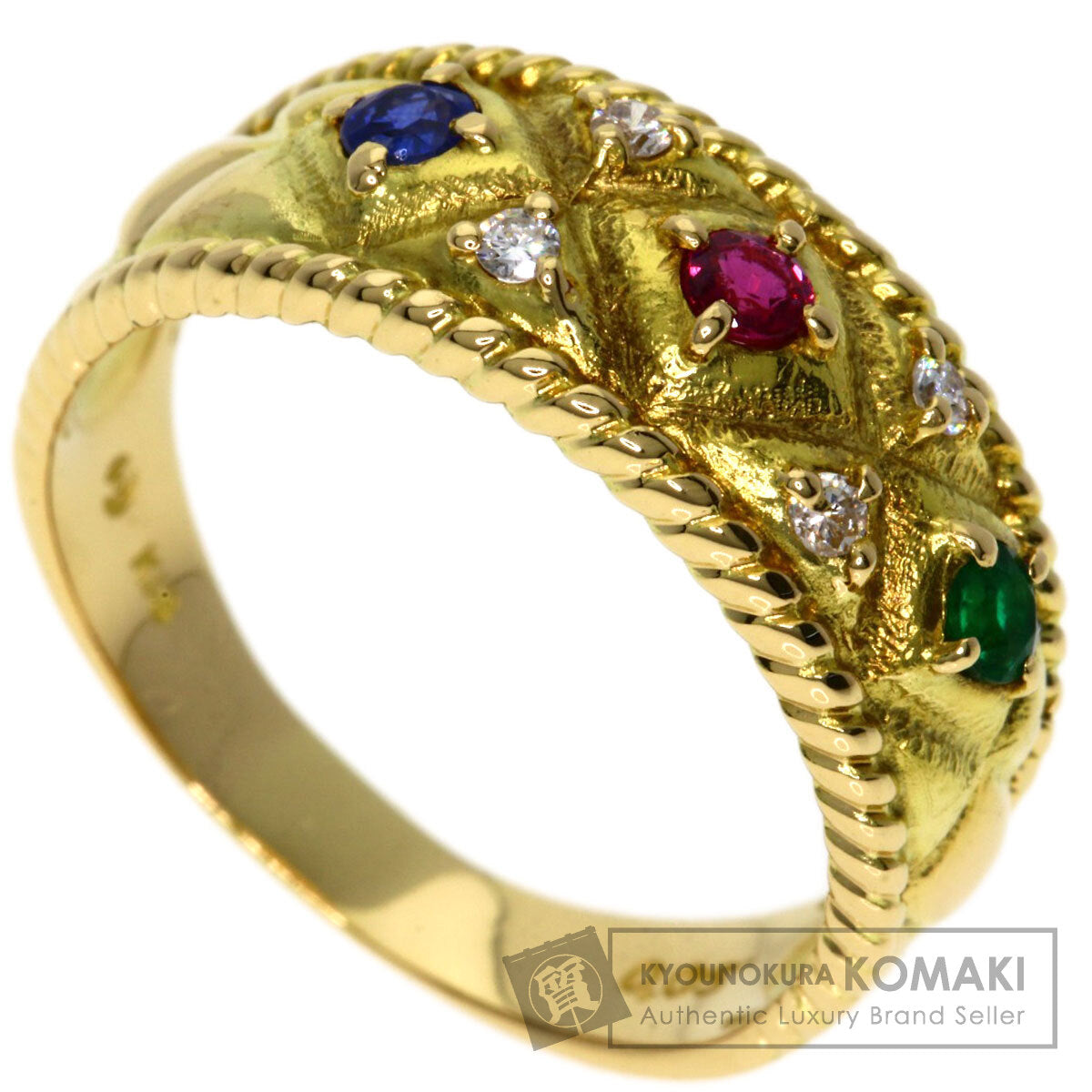 TASAKI   Ring Multi Stone Diamond K18 Yellow Gold Ladies