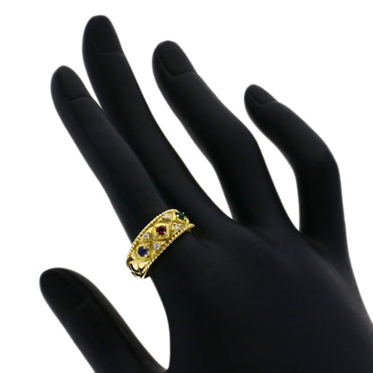 TASAKI   Ring Multi Stone Diamond K18 Yellow Gold Ladies