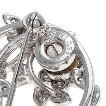 WALTHAM swing diamond Brooch Platinum PT950 K14WGLadies [Used]