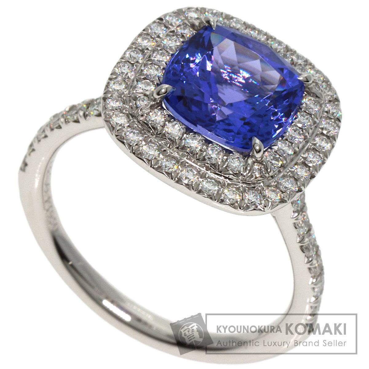 TIFFANY&Co. Sorest Tanzanite Diamond Ring Platinum PT950 Ladies [Used]