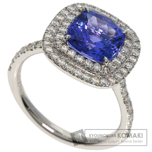 TIFFANY&Co. Sorest Tanzanite Diamond Ring Platinum PT950 Ladies [Used]