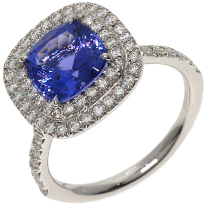 TIFFANY&Co. Sorest Tanzanite Diamond Ring Platinum PT950 Ladies [Used]