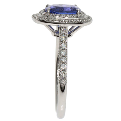 TIFFANY&Co. Sorest Tanzanite Diamond Ring Platinum PT950 Ladies [Used]