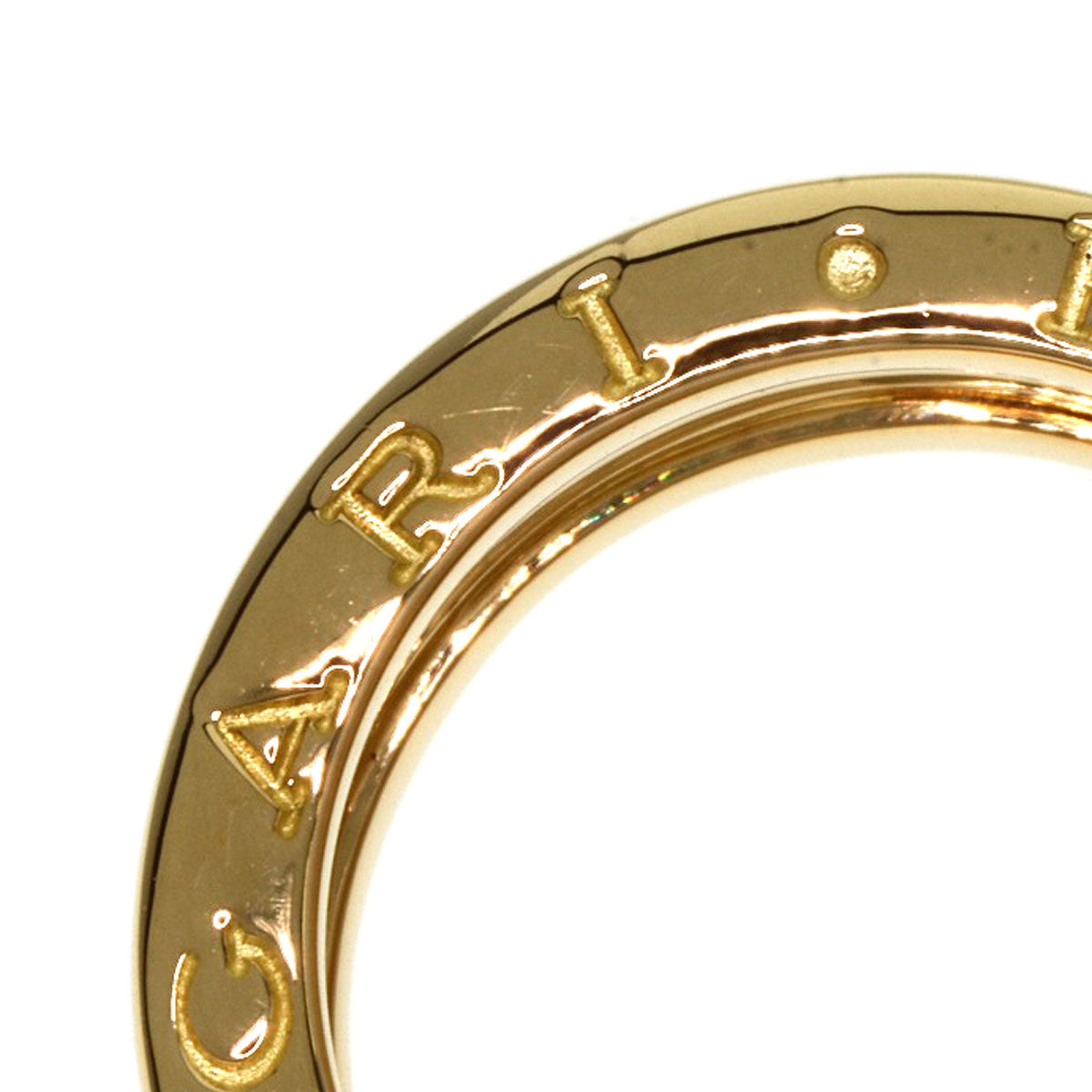 BVLGARI B.zero1 2 Band #51 Ring K18 Yellow Gold Ladies [Used]