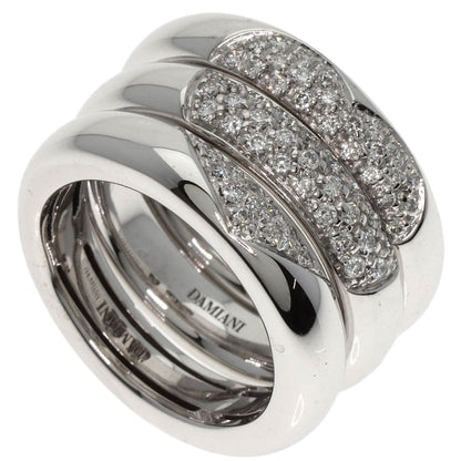 Damiani Pavé Diamond 3-piece set Ring K18 White Gold Ladies [Used]