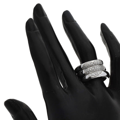 Damiani Pavé Diamond 3-piece set Ring K18 White Gold Ladies [Used]